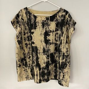 UZI NYC Bark Tunic - black & pebble